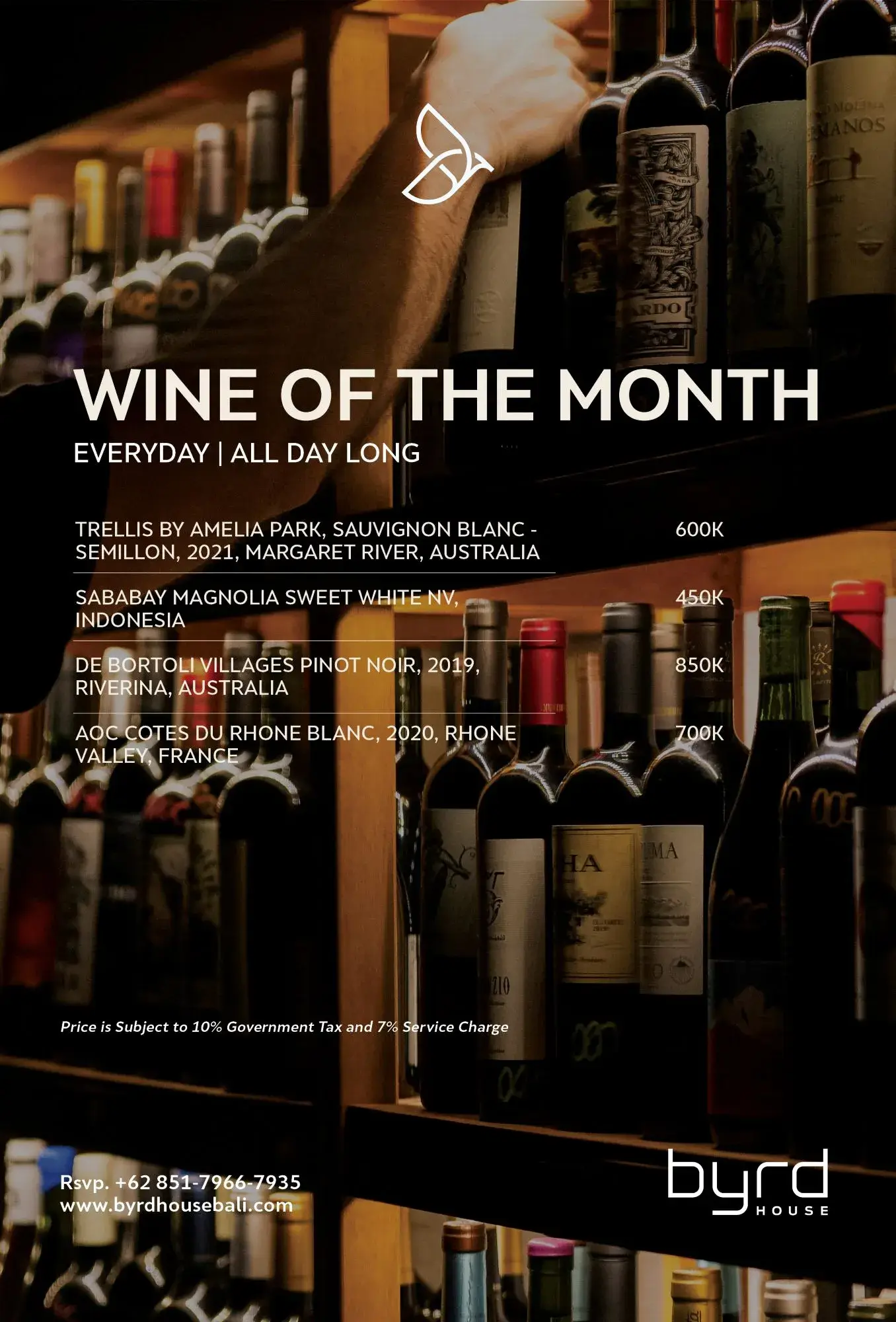 WINE OF THE MONT - Special Offers Byrd House