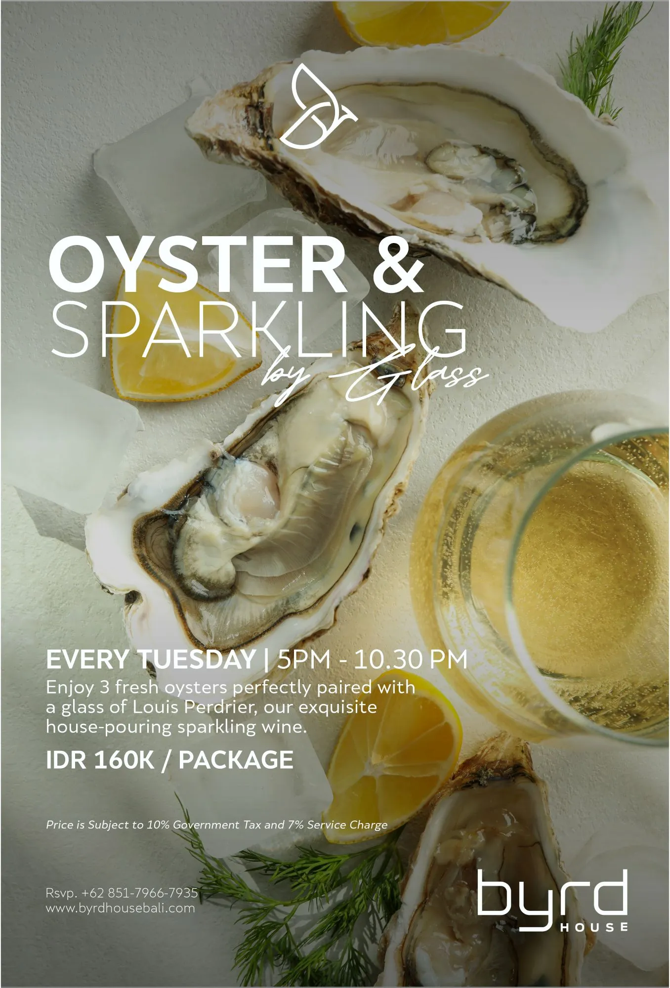 Oyster & Sparkling - Special Offers Byrd House