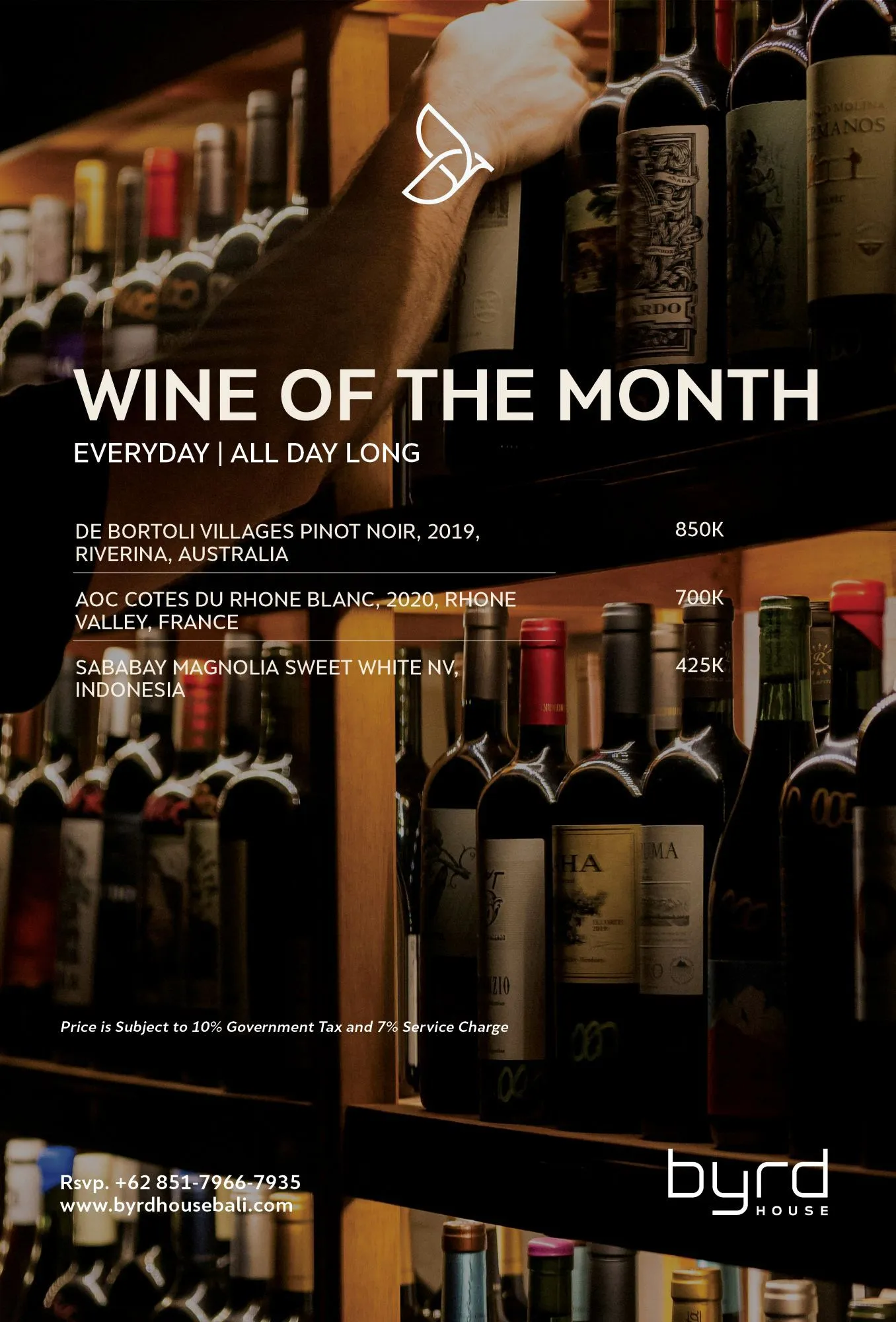 WINE OF THE MONT - Special Offers Byrd House