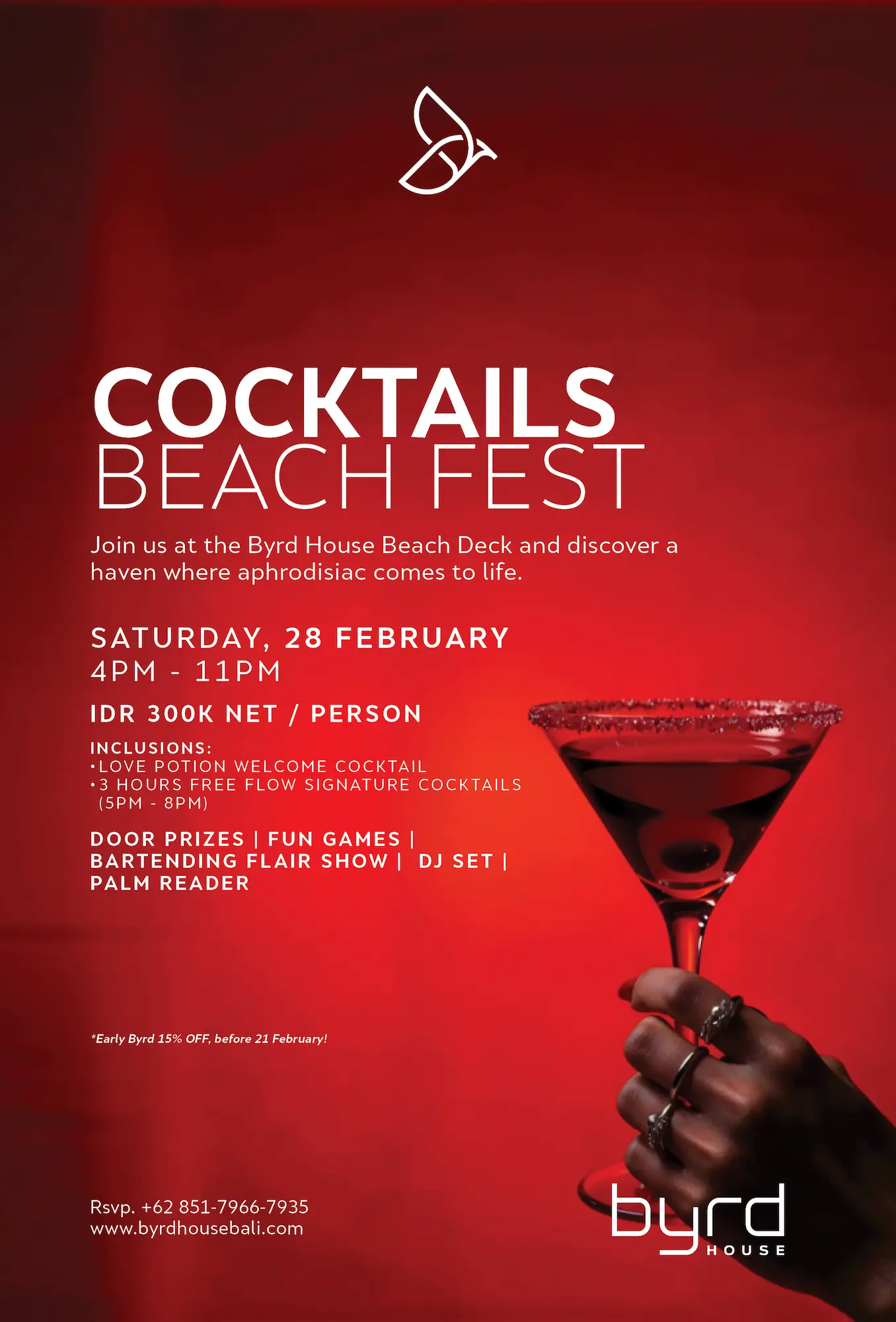 COCKTAILS BEACH FEST - Special Offers Byrd House